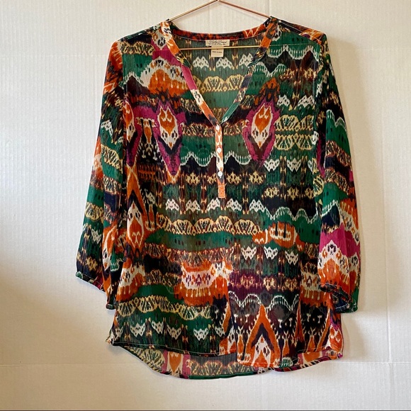 Lucky Brand Sheer Tunic Small - Picture 1 of 4